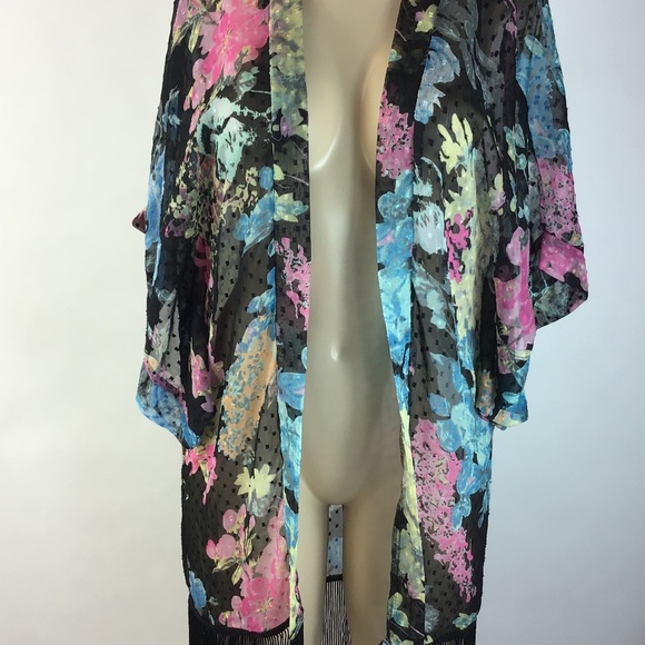 Mixit Other - MIXIT Kimono Boho Fringes Coverup Size S/M/L